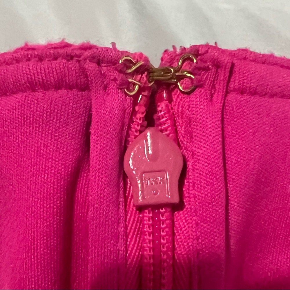 Lilly Pulitzer Astrid Crochet Shift Mini Dress in Pop Pink Size X-Small Hot Pink - Picture 7 of 13